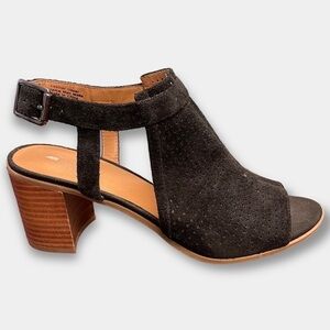 EUC Franco Sarto Harlet 2 Black Booties Sandals Size 10